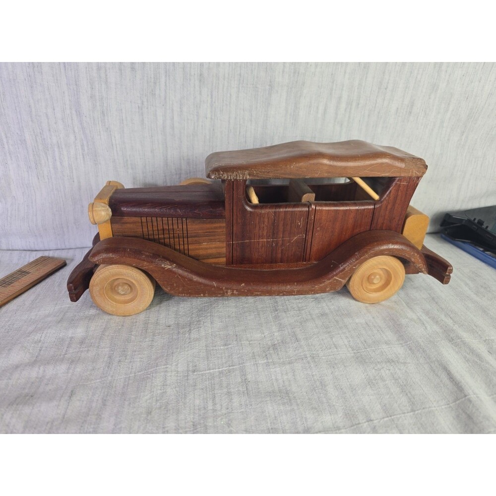1930 Packard Wooden Car Heirloom Toys Mahogany Walnut Vintage Style
